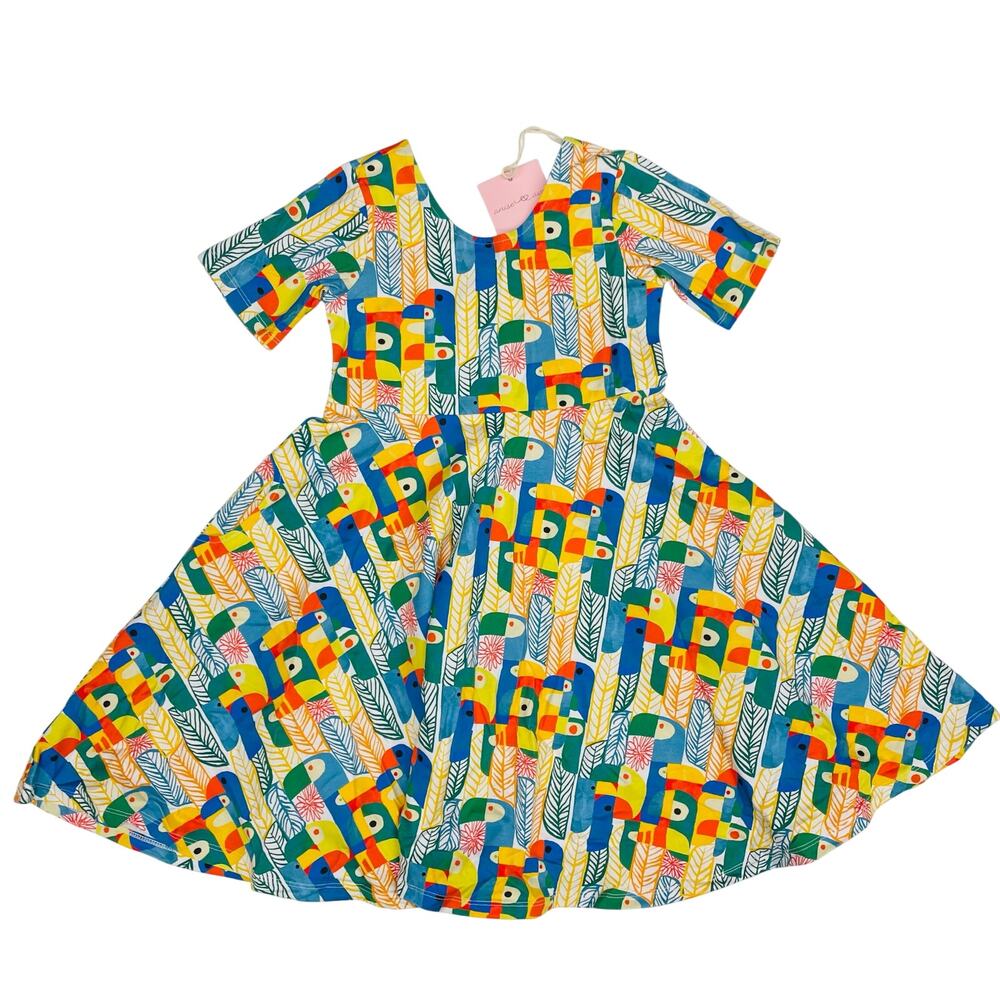 NWT Journey Kids Size 2T Parrots Twirl Dress